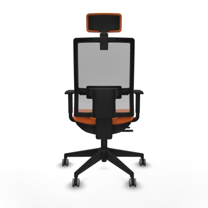 Horna traslack malla gris bali naranja brazos 1D base piramidal cabecero 2D ruedas 65mm engomadas