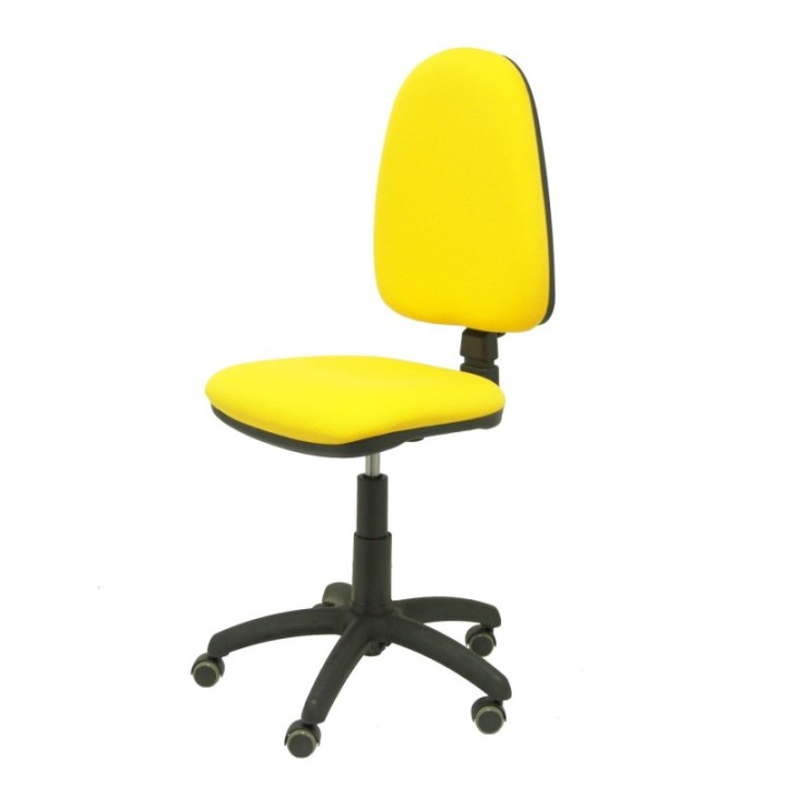 Silla Aýna bali amarillo ruedas de parqué