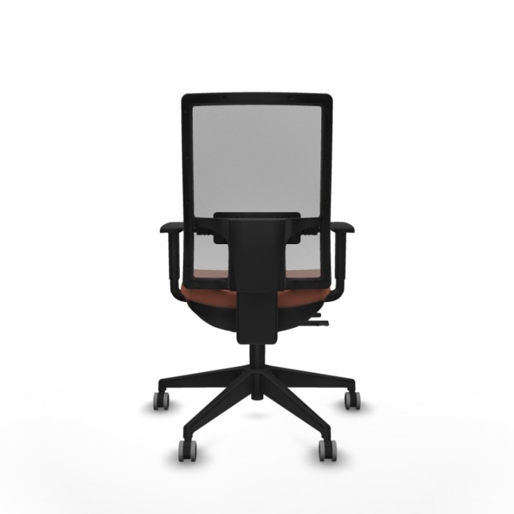 Horna traslack malla gris bali marrón brazos 1D base piramidal  ruedas 65mm engomadas