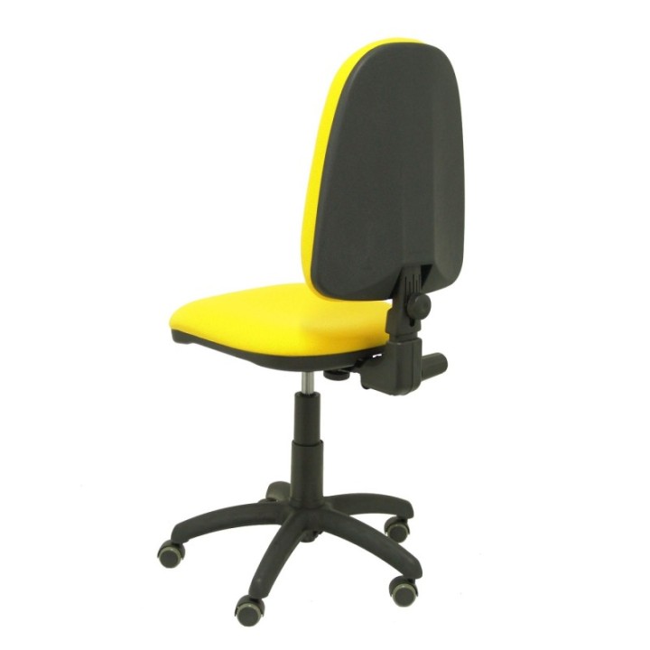 Silla Aýna bali amarillo ruedas de parqué