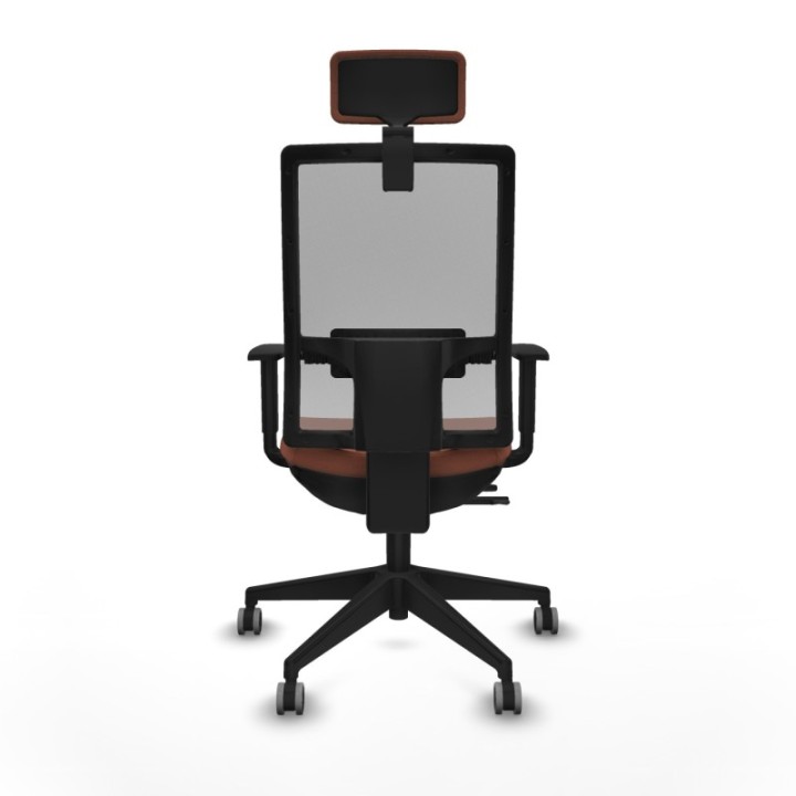 Horna traslack malla gris bali marrón brazos 1D base piramidal cabecero 2D ruedas 65mm engomadas