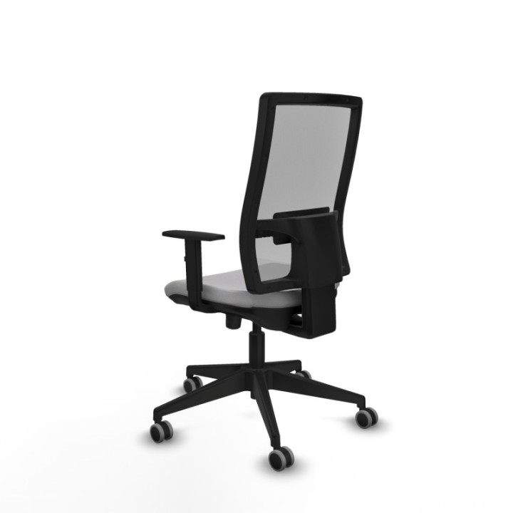 Horna traslack malla gris bali gris claro brazos 1D base piramidal  ruedas 65mm engomadas