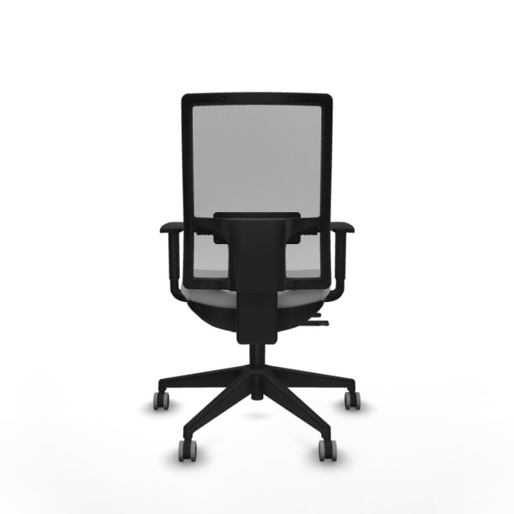 Horna traslack malla gris bali gris claro brazos 1D base piramidal  ruedas 65mm engomadas