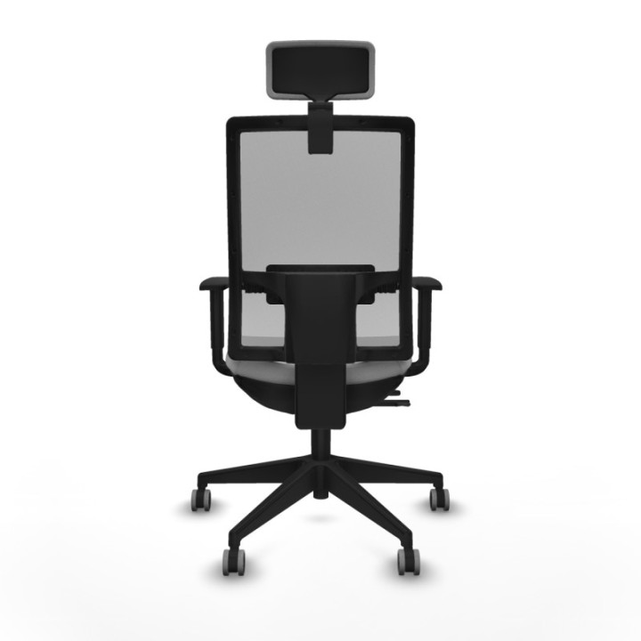 Horna traslack malla gris bali gris claro brazos 1D base piramidal cabecero 2D ruedas 65mm engomadas