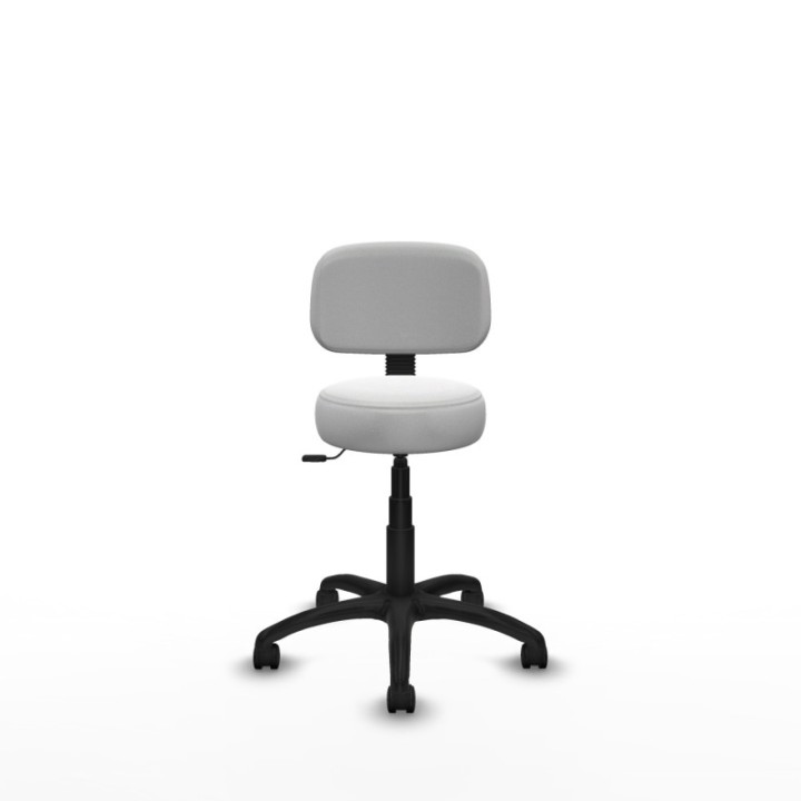 Silla Llanos giratorio bali blanco base poliamida 600 ruedas nailon 50