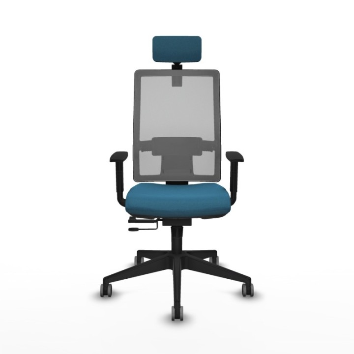 Horna traslack malla gris bali verde petroleo brazos 1D base piramidal cabecero 2D ruedas 65mm engomadas