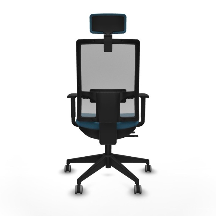 Horna traslack malla gris bali verde petroleo brazos 1D base piramidal cabecero 2D ruedas 65mm engomadas