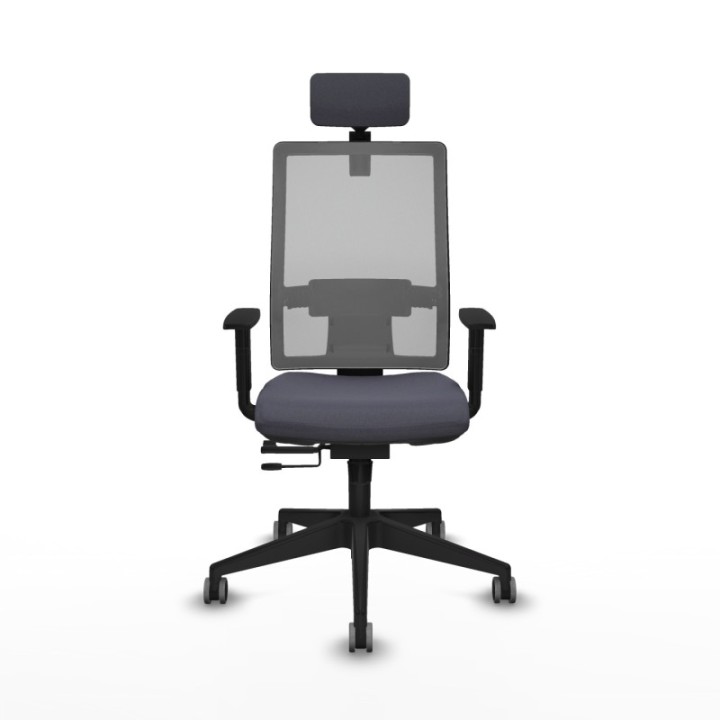 Horna traslack malla gris bali gris oscuro brazos 1D base piramidal cabecero 2D ruedas 65mm engomadas