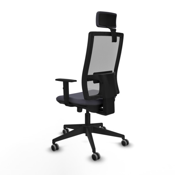 Horna traslack malla gris bali gris oscuro brazos 1D base piramidal cabecero 2D ruedas 65mm engomadas