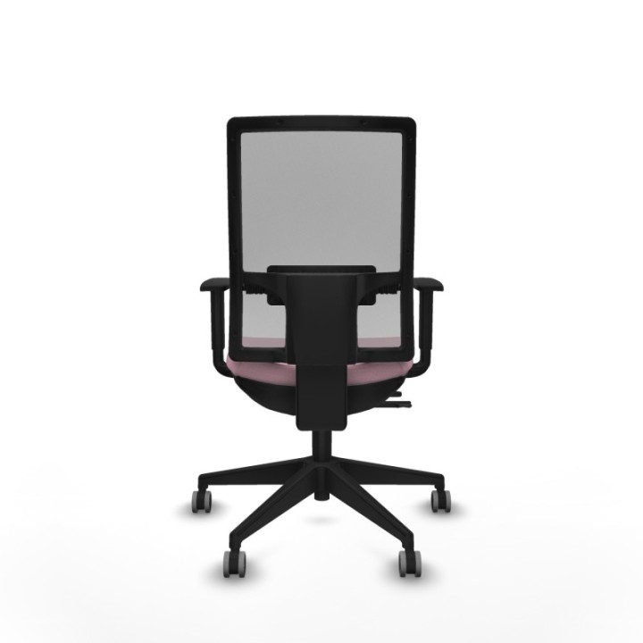 Horna traslack malla gris bali rosa brazos 1D base piramidal  ruedas 65mm engomadas