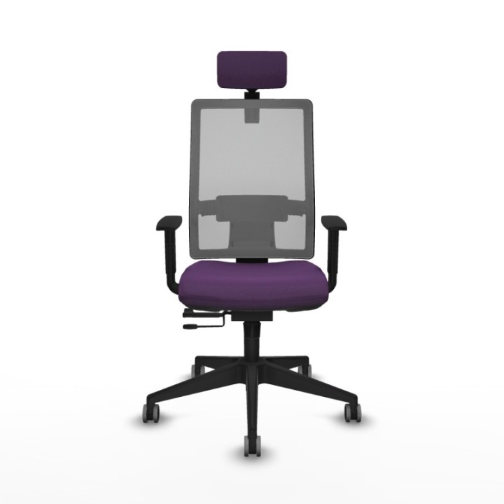 Horna traslack malla gris bali morado brazos 1D base piramidal cabecero 2D ruedas 65mm engomadas