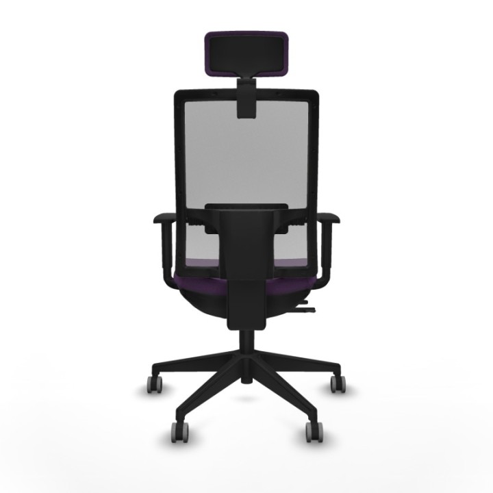 Horna traslack malla gris bali morado brazos 1D base piramidal cabecero 2D ruedas 65mm engomadas