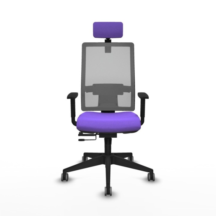 Horna traslack malla gris bali lila brazos 1D base piramidal cabecero 2D ruedas 65mm engomadas