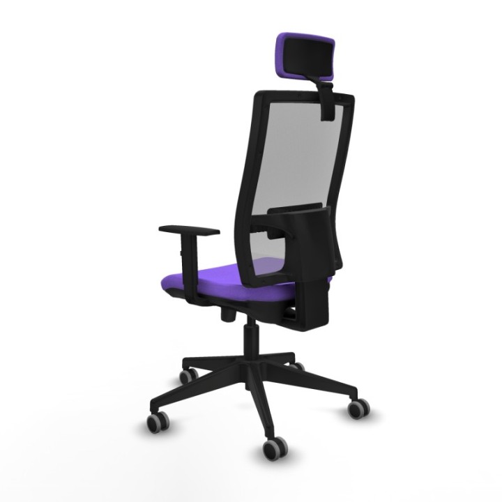 Horna traslack malla gris bali lila brazos 1D base piramidal cabecero 2D ruedas 65mm engomadas