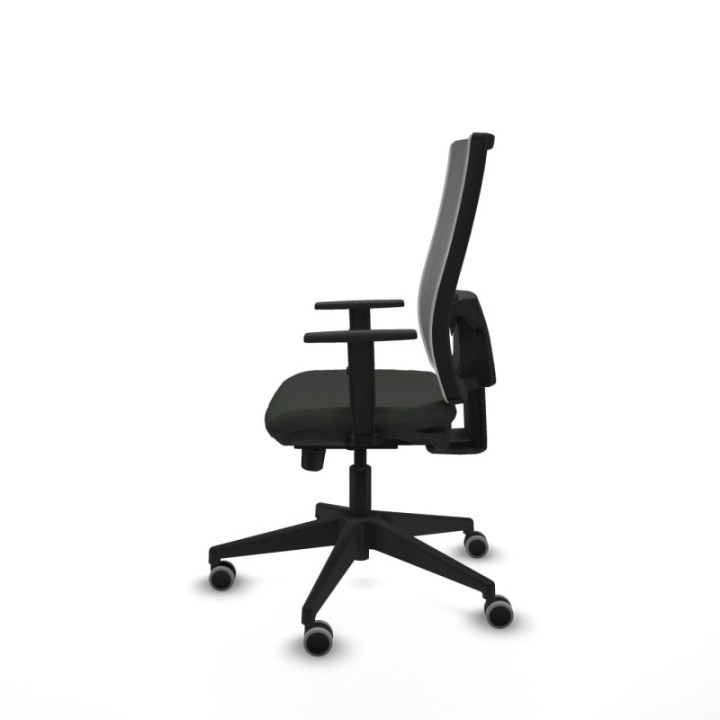 Horna traslack malla gris bali negro brazos 1D base piramidal  ruedas 65mm engomadas