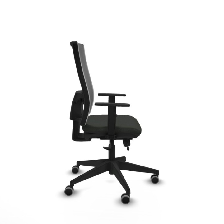 Horna traslack malla gris bali negro brazos 1D base piramidal  ruedas 65mm engomadas