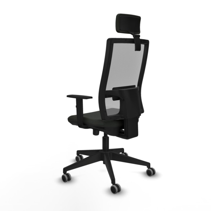 Horna traslack malla gris bali negro brazos 1D base piramidal cabecero 2D ruedas 65mm engomadas