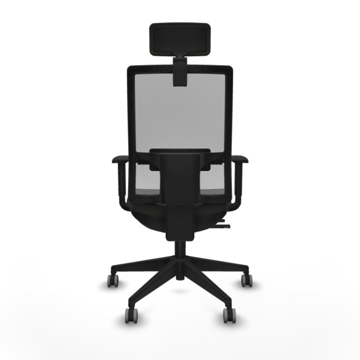 Horna traslack malla gris bali negro brazos 1D base piramidal cabecero 2D ruedas 65mm engomadas