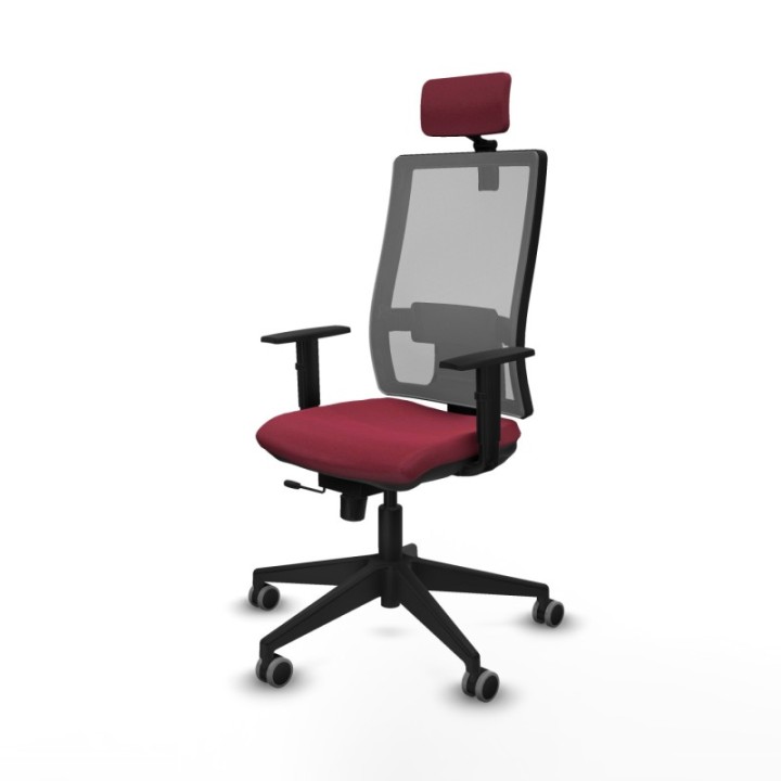 Horna traslack malla gris bali granate brazos 1D base piramidal cabecero 2D ruedas 65mm engomadas