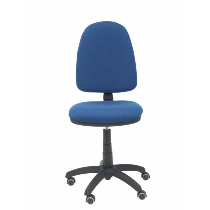 Silla Aýna bali azul marino ruedas de parqué