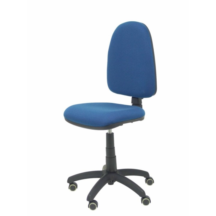 Silla Aýna bali azul marino ruedas de parqué