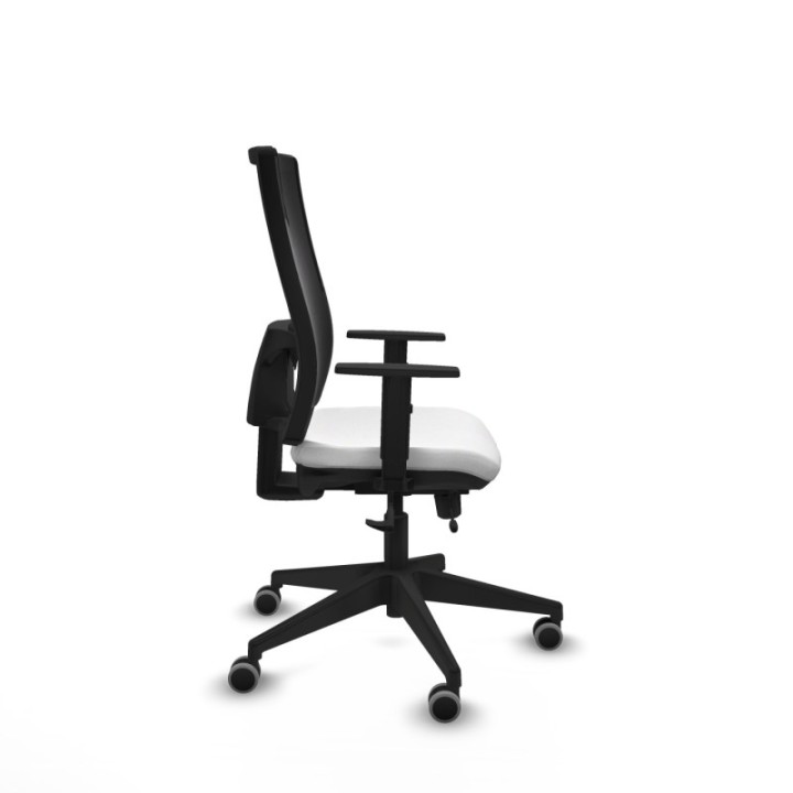 Horna traslack malla negra bali blanco brazos 1D base piramidal  ruedas 65mm engomadas