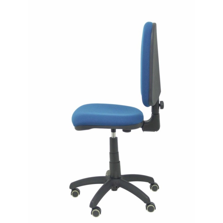 Silla Aýna bali azul marino ruedas de parqué