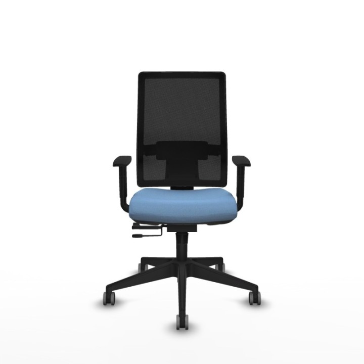 Horna traslack malla negra bali azul cielo brazos 1D base piramidal  ruedas 65mm engomadas