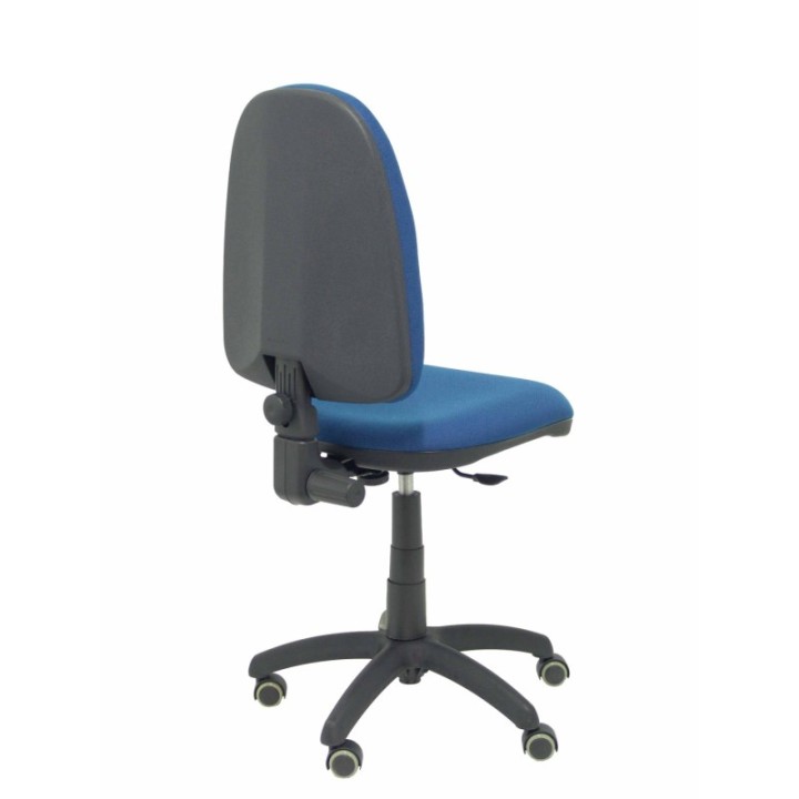 Silla Aýna bali azul marino ruedas de parqué