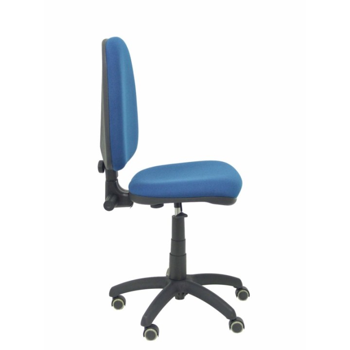 Silla Aýna bali azul marino ruedas de parqué