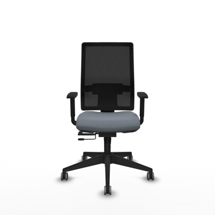 Horna traslack malla negra bali gris brazos 1D base piramidal  ruedas 65mm engomadas