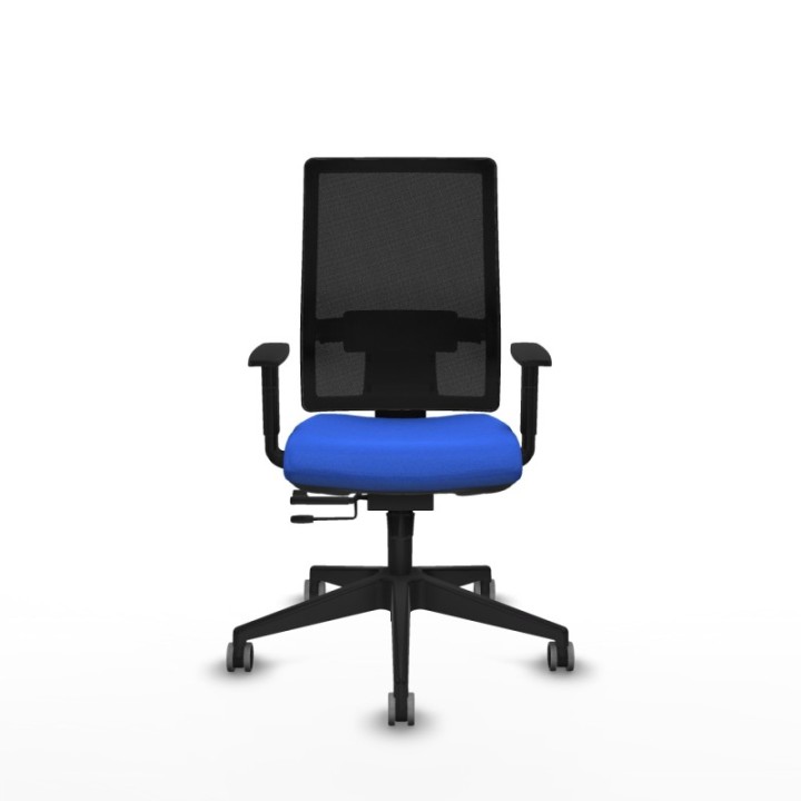 Horna traslack malla negra bali azul brazos 1D base piramidal  ruedas 65mm engomadas