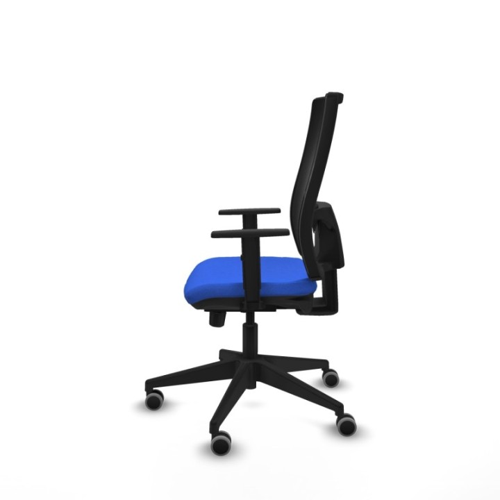 Horna traslack malla negra bali azul brazos 1D base piramidal  ruedas 65mm engomadas