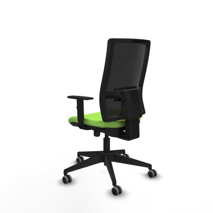 Horna traslack malla negra bali pistacho brazos 1D base piramidal  ruedas 65mm engomadas