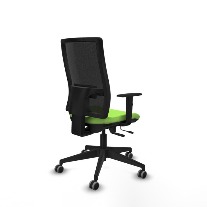 Horna traslack malla negra bali pistacho brazos 1D base piramidal  ruedas 65mm engomadas