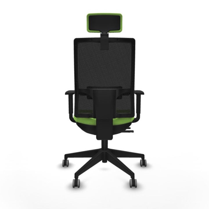 Horna traslack malla negra bali pistacho brazos 1D base piramidal cabecero 2D ruedas 65mm engomadas