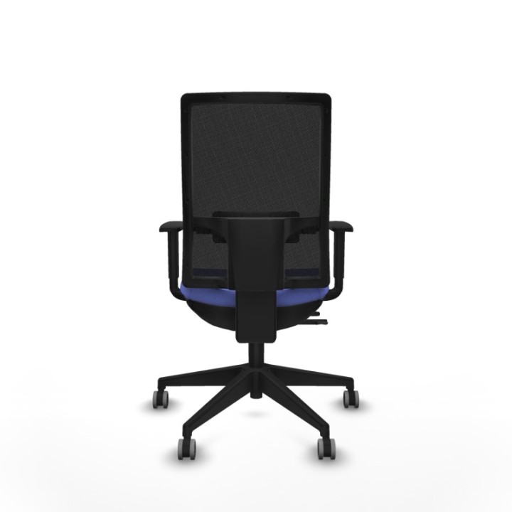 Horna traslack malla negra bali azul claro brazos 1D base piramidal  ruedas 65mm engomadas