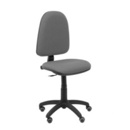 Silla Aýna bali gris con ruedas de parqué