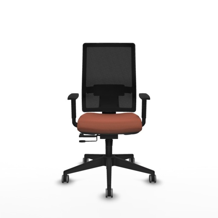 Horna traslack malla negra bali marrón brazos 1D base piramidal  ruedas 65mm engomadas