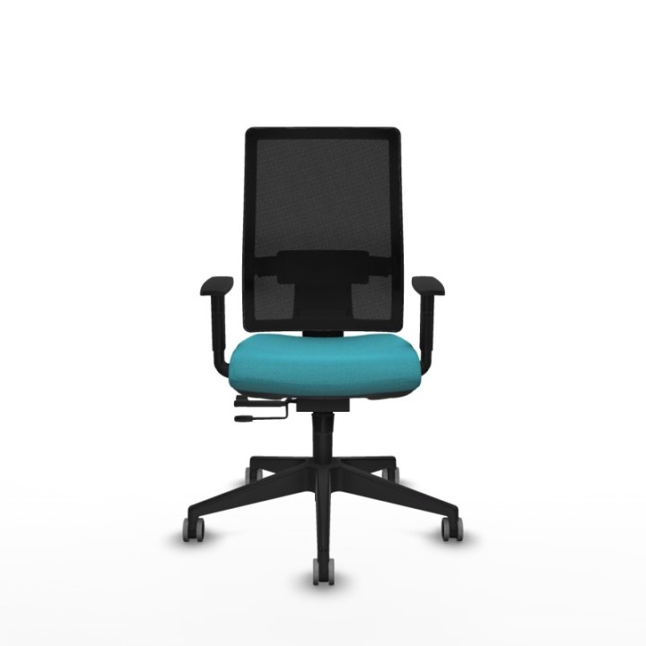 Horna traslack malla negra bali turquesa brazos 1D base piramidal  ruedas 65mm engomadas