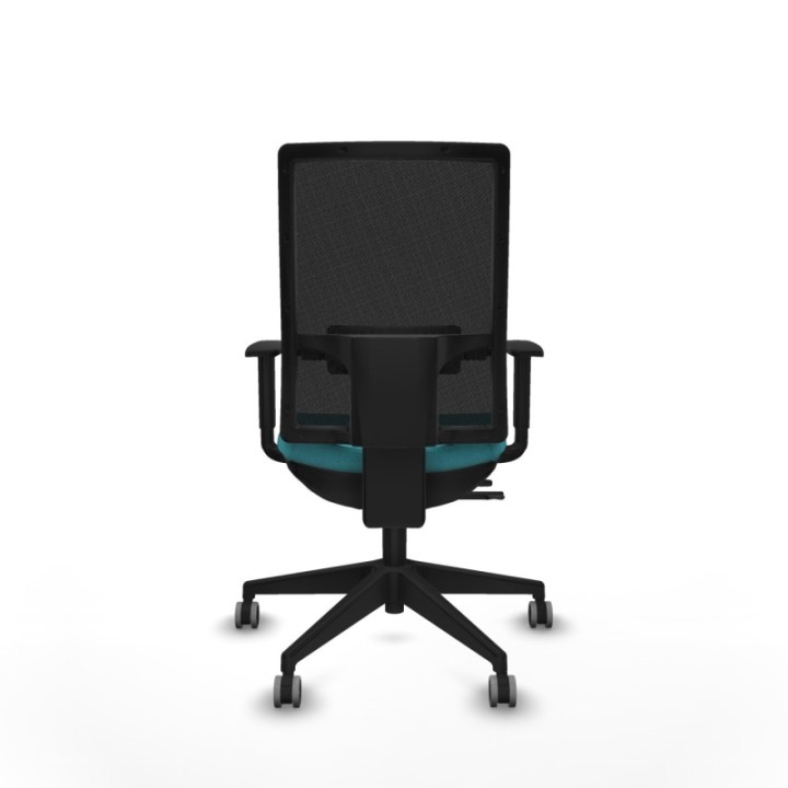 Horna traslack malla negra bali turquesa brazos 1D base piramidal  ruedas 65mm engomadas