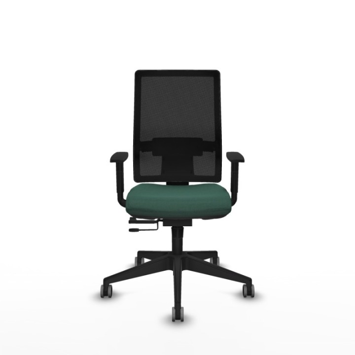 Horna traslack malla negra bali verde botella brazos 1D base piramidal  ruedas 65mm engomadas