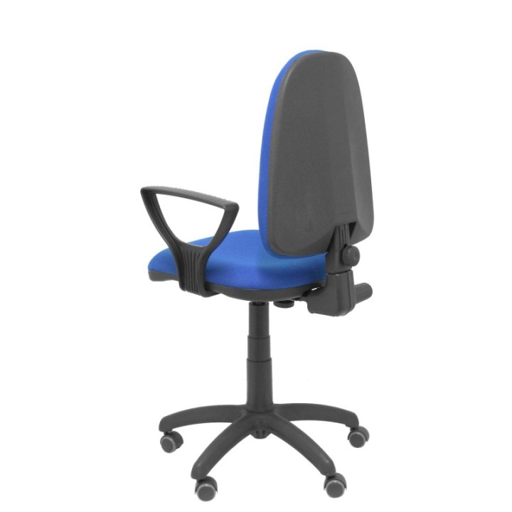 Silla Aýna bali azul brazos fijos ruedas de parqué