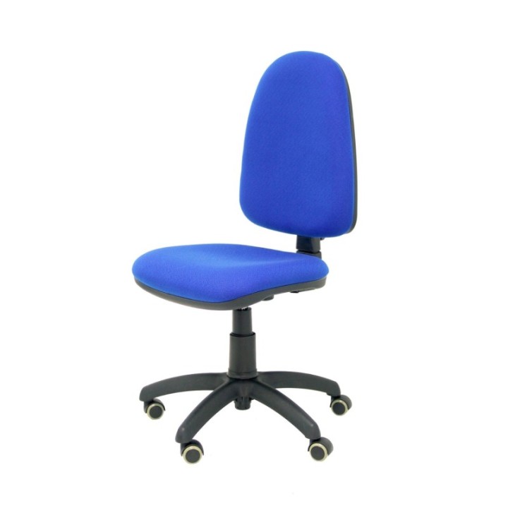 Silla Aýna bali azul ruedas de parqué