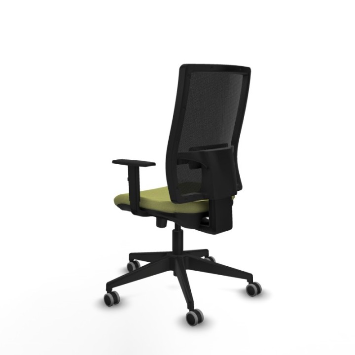 Horna traslack malla negra bali verde oliva brazos 1D base piramidal  ruedas 65mm engomadas