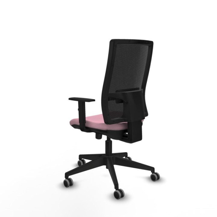 Horna traslack malla negra bali rosa brazos 1D base piramidal  ruedas 65mm engomadas