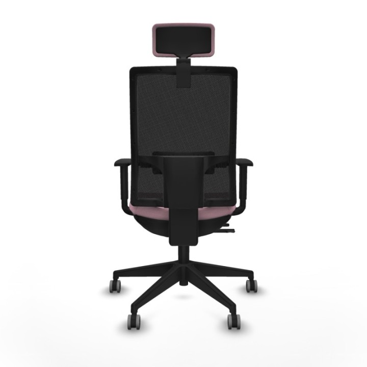 Horna traslack malla negra bali rosa brazos 1D base piramidal cabecero 2D ruedas 65mm engomadas