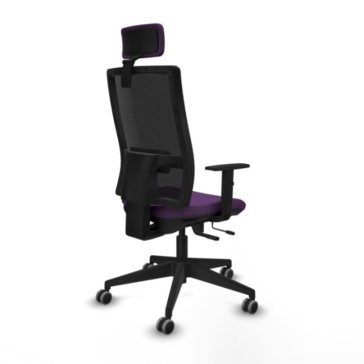 Horna traslack malla negra bali morado brazos 1D base piramidal cabecero 2D ruedas 65mm engomadas