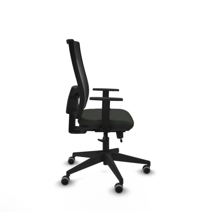 Horna traslack malla negra bali negro brazos 1D base piramidal  ruedas 65mm engomadas