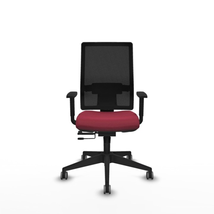 Horna traslack malla negra bali granate brazos 1D base piramidal  ruedas 65mm engomadas